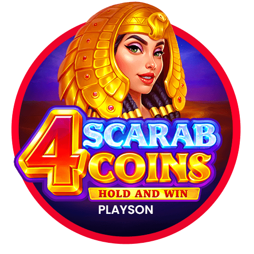4 Scarab Coins: Hold and Win